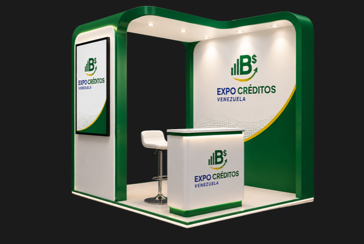 Modelado 3D de Stand tipo 6 - Expo Créditos Venezuela